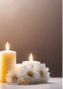 holy month of Ramadan, Laylat al-Qadr, candles, white flowers, pastel shades, light background, vertical banner,