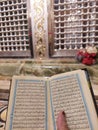 Holy Qur& x27;an in the mosque Royalty Free Stock Photo