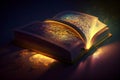 holy quran spreading light in the nature light rays, Ai Generative Royalty Free Stock Photo