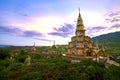 Holy relics pagoda in Wat Phra Thart Pha Kaew. That are temple landmark in Khao Kho, Phetchabun Thailand.