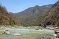 The holy river Ganga in the Himalaya mountains in India