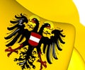 Holy Roman Empire Flag 1437-1493 Royalty Free Stock Photo