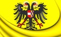 Holy Roman Empire Flag 1493-1556. Royalty Free Stock Photo