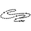 Holy rosary beads, chaplet icons vector