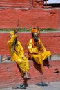 Holy Sadhu men in Kathmandu, Nepal