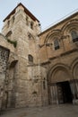 Holy sepulchre church courtyard, Jerusalem, Israel Royalty Free Stock Photo