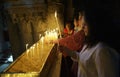 In the Holy sepulchre church Royalty Free Stock Photo