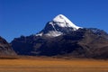 Holy snow mountains in Tibet Royalty Free Stock Photo