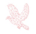 Holy spirit Dove, geometric art vector design