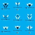 Holy spirit graphic vector logotypes collection, can be used in