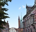 Holy Spirit Hospital, built in gothic style of red brick