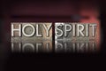 Holy Spirit Letterpress Royalty Free Stock Photo