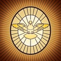 Holy spirit saint peter rome Royalty Free Stock Photo