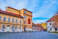 Holy Spirit Square in Obuda district, Budapest, Hungary Royalty Free Stock Photo