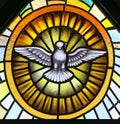 Holy spirit in Stained Glass