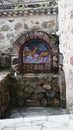 Holy spring in the Church in Cyprus