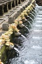 Holy Spring Water with Hindu`s arts and architecture at Balinese Tirta Empul