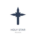 Holy star icon. Trendy flat vector Holy star icon on white background from Religion collection