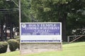 Holy Temple Cathedral of Deliverance Church Sign, Memphis, Tennessee Royalty Free Stock Photo