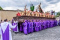 Holy Thursday procession float with Jesus, Antigua, Guatemala