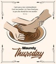 Holy Thursday vector illustration