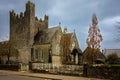 Holy Trinity Abbey Church in Adare, County Limerick, Ireland. Medieval Gothic Revival architecture. Roman Catholic parish church