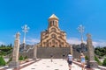 Holy Trinity Cathedral of Tbilisi Sameba - the main cathedral of the Georgian Orthodox Church located in Tbilisi, the capital of