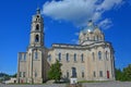 Holy Trinity Church and monument to Andrey Batashov in the Gus-Zhelezny settlement, Russia