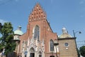 Holy Trinity Church in Poland, Krakow against a blue sky