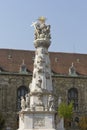 Holy trinity column in Budapest, Hungary Royalty Free Stock Photo