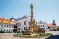 Holy Trinity Column at castle district in Veszprem, Hungary Royalty Free Stock Photo