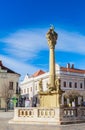 Holy Trinity column at Fo ter Square in Keszthely, Hungary, Europe