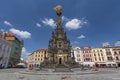Holy Trinity Column in the main square of the old town of Olomouc, Czech Republic. Royalty Free Stock Photo