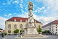 Holy Trinity Column near St.Matthias Church in Budapest. One of Royalty Free Stock Photo