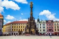 Holy Trinity Column in Olomouc, Czech Republic. June 14, 2017 Royalty Free Stock Photo