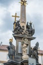 Holy Trinity Column Plague Column at Lesser Town Square. Prague, Czech Republic. Holy Trinity Column was designed by Giovanni Ba Royalty Free Stock Photo