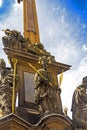 Holy Trinity Column Plague Column at Lesser Town Square Mala Strana. Prague, Czech Republic Royalty Free Stock Photo