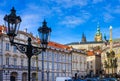 Holy Trinity Column Plague Column at Lesser Town Square. Prague, Czech Republic Royalty Free Stock Photo