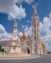 Holy Trinity Column and St. Mattias Church in Budapest, Hungary