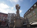 Holy Trinity column in Zelny trh square in Brno