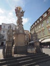 Holy Trinity column in Zelny trh square in Brno Royalty Free Stock Photo