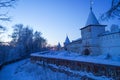 Holy Trinity Ipatiev Monastery at sunrise in winter