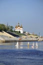 Holy Trinity Monastery. Architecture monument, Tyumen, Russia.