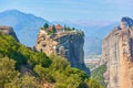 Holy Trinity monastery on the top of cliff in Meteora