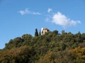 Holy Trinity Orthodox chirch in Zelenika also known as Svete Trojice on autumn trees hill top