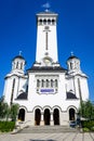 Holy Trinity Orthodox Church (Biserica Sfanta Treime) in Sighisoara city near Tarnava Mare river, in Transylvania Royalty Free Stock Photo