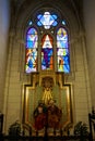 Holy Trinity sculpture in the Spanish Almudena Cathedral, Madrid