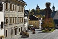 Holy Trinity Square, Banska Stiavnica, Slovakia, UNESCO Royalty Free Stock Photo
