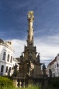 Old statue of the Holy Trinity in Veszprem city Royalty Free Stock Photo