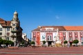 The holy trinity statue and  the West University in Union square Royalty Free Stock Photo